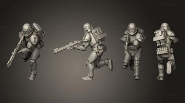 Military figurines Union vanguard Trooperspose a 9 3d model