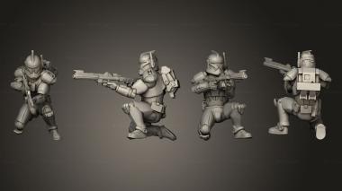 Military figurines Union vanguard Trooperspose b 8 3d model