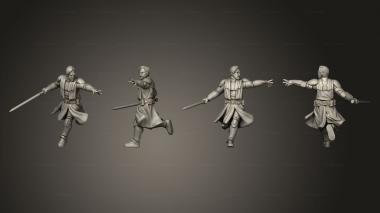 Military figurines union war wizard benjopose 2 3d model