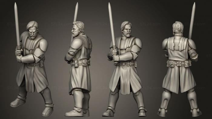Military figurines (union war wizard benjopose 4, STKW_14192) 3D models for cnc