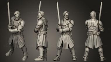 Military figurines union war wizard benjopose 4 3d model