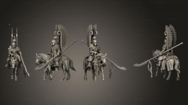 Military figurines Ursa Empire Imperial Hussar Axe 003 3d model