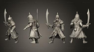Military figurines Ursa Empire Imperial Hussar Axe 004 3d model