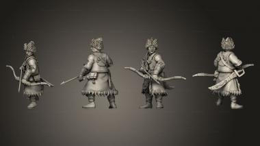 Military figurines Ursa Empire Imperial Hussar Axe 006 3d model