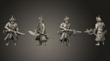 Military figurines Ursa Empire Imperial Hussar Axe 008 3d model