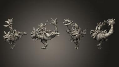 Military figurines Uru Can Tribe Rorg A w Rider 3d model