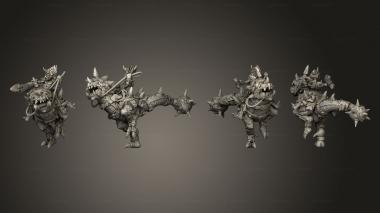 Military figurines Uru Can Tribe Rorg B w Rider 3d model