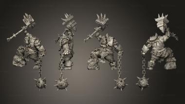 Military figurines Uru Can Tribe Vridgagg Chain B 3d model