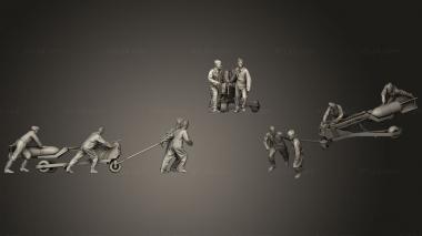 Military figurines Luftwaffe Bombenpersonal 1940 3d model