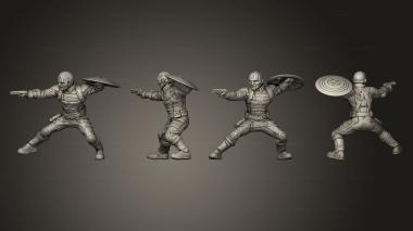 Military figurines US Agent The Fallen pose 4 3d model