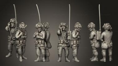 Military figurines US Paratrooper 3d model