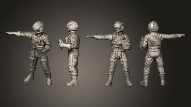Military figurines Utility Wing idle 01 3d model