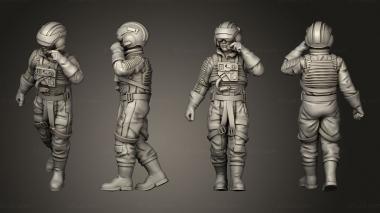 Military figurines Utility Wing idle 02 3d model
