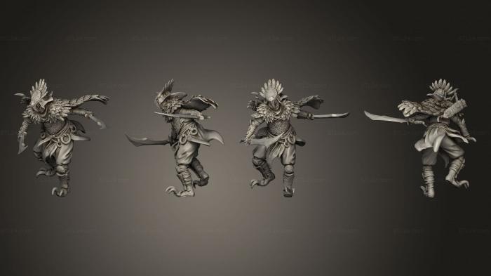 Military figurines (Vaalak Guardian pose 2 p 1, STKW_14255) 3D models for cnc