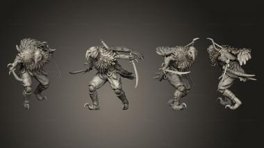 Military figurines Vaalak sand whisper pose 4 p 1 3d model