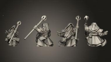 Military figurines Vae Victis Dwarf Wizard 3d model