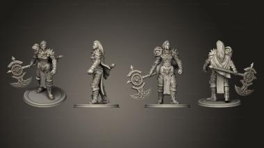 Military figurines Valeria Dhampir Monster Slayer Comet Lord Miniatures 2 3d model
