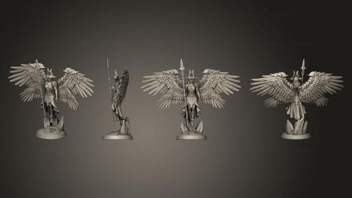 Military figurines (Valkyrie Queen Base, STKW_14272) 3D models for cnc
