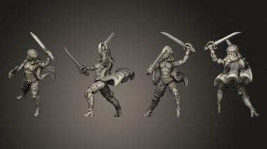 Military figurines Vampire female 2 3d model