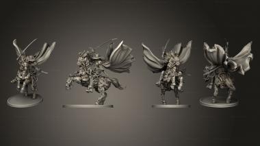 Military figurines Vampire Hunter Riding Parts 3d model