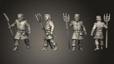 Military figurines Vampire Hunters Fork  02 3d model