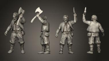 Military figurines Vampire Hunters Fork  03 3d model