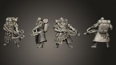 Military figurines Vampire Hunters Gunther Rivoha 3d model
