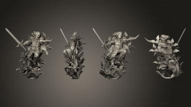 Military figurines Vampire Lord Attacking TTM F 3d model