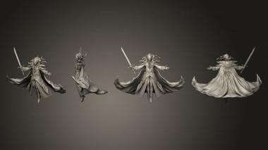Military figurines Vampire Lord Sword 2 Variations 3d model