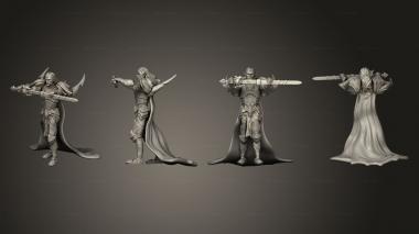Military figurines Vampire Warrior Sword 3d model
