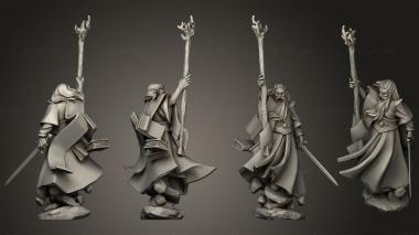 Military figurines Mage of light 3d model
