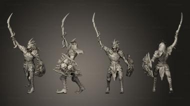 Military figurines Vampires Blood Paladin Challenging 3d model