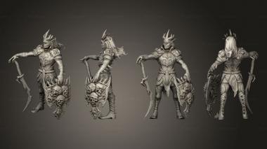 Military figurines Vampires Blood Paladin 3d model