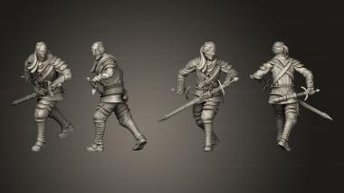 Military figurines Vampires Vampire Assassin 3d model
