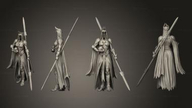Military figurines Vampires Wraith Female 3d model