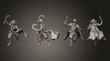 Military figurines Van Helsing Attacking 3d model