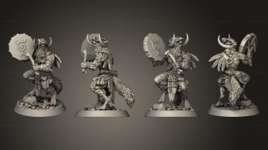 Military figurines Varg Druid 3d model