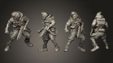 Military figurines Vee 3d model