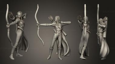 Military figurines Veralli Elf Ranger 3d model