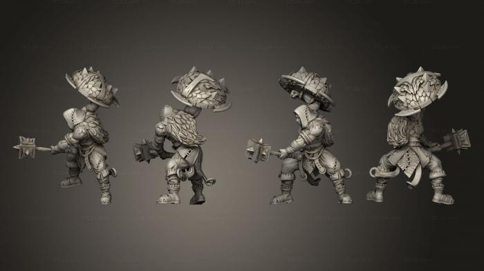 Military figurines (Verdant Cell Leader B, STKW_14335) 3D models for cnc
