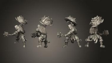 Military figurines Verdant Cell Leader B 3d model