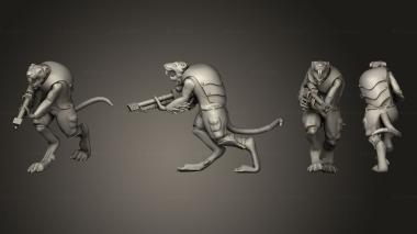 Military figurines Vermin Flamer V 1 3d model