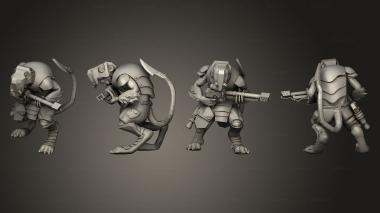 Military figurines Vermin Flamer V 2 3d model
