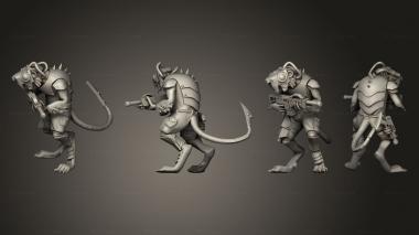 Military figurines Vermin Rifle V 4 3d model