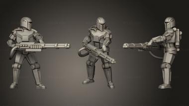 Military figurines Male Heavy Solid 3d model
