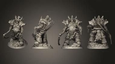 Military figurines very sick space soldier pre 3d model