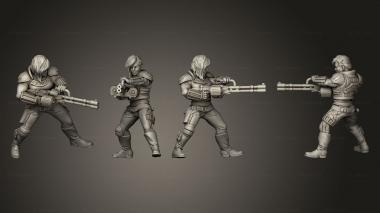 Military figurines Veteran Mercenary 3d model