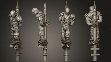 Military figurines victim 01 3d model