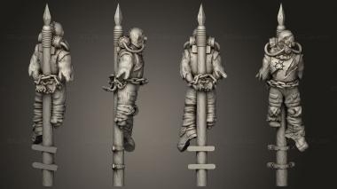 Military figurines victim 02 3d model