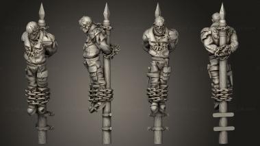 Military figurines victim 05 3d model